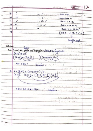 Data Structure and Algorithm Notes - Ronak Sumbaly