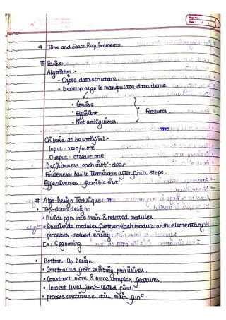 Data Structure and Algorithm Notes - Ronak Sumbaly