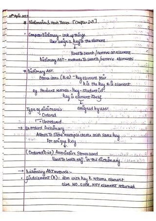 Data Structure and Algorithm Notes - Ronak Sumbaly