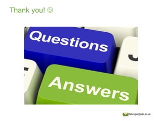Thank you! J
fabregat@ebi.ac.uk
 