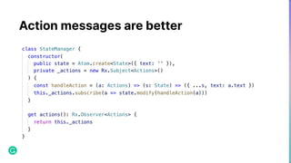 Action messages are better
 