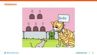 axelerant.com 2
Validations
@kunalkursija
 