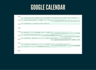GOOGLE CALENDAR
 