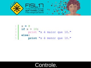 Controle.
 