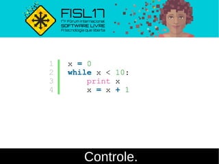 Controle.
 