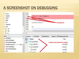 A SCREENSHOT ON DEBUGGING
 