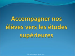 CIO de Martigues - Janvier 2019
 
