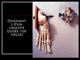 Ossement
s d’un
crucifié
(Judée 1er
siècle)
 