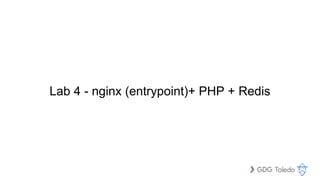 Lab 4 - nginx (entrypoint)+ PHP + Redis
 
