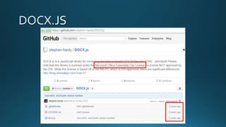 Documents in JavaScript