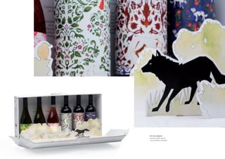 En esta página
Estuche pop-up de
seis botellas y detalle.
 