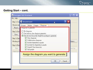 Getting Start – cont. Assign the diagram you want to generate 