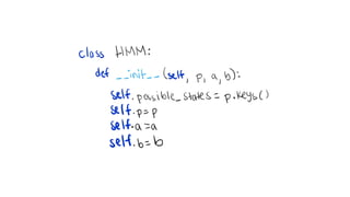 Dynamic programming for machine learning: Hidden Markov Models