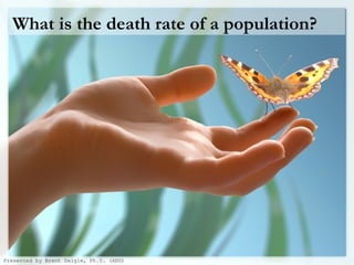 What is the death rate of a population? Presented by Brent Daigle, Ph.D. (ABD) 