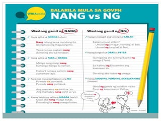 Edukasyong Filipino-Wastong Gamit ng Wika
