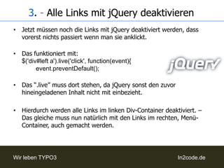 2. - Laden der Start-Inhalte1. - Vorbereitung	Dafür müssen leider erstmal vorher einige Vorkehrungen, in Sachen Funktionalität und Sicherheit getroffen werdenDa Javascript die Inhalte einer fremden Seite nicht lesen darf, weil es im Gegensatz zu PHP und HTML nicht Serverseitig arbeitet, benötigen wir ein PHP-Script dazwischen:Welches bewirkt, dass die Seite mit PHP geladen und ausgelesen wird, und Javascript, bzw. jQuery erst dann den Seiteninhalt in die Div-Container lädt.Dadurch ist eine Sicherheitslücke entstanden; man könnte jederzeit über das Script irgendeinen Seiteninhalt aus dem Web in den Div-Container einschleusen.Also muss in dem selben Script noch eine Abfrage eingebaut werden, welche den Host der URL ermittelt und ihn mit dem „vertrauten“ Host abgleicht.2. - Laden der Start-Inhalte1. - Vorbereitung: Veranschaulichung des ProblemsJavascript arbeitet nur Clientseitig, man kann sich das bildlich ungefähr so vorstellen: