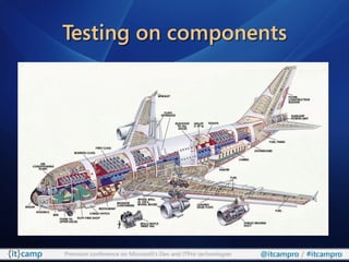 Testing on components




Premium conference on Microsoft’s Dev and ITPro technologies   @itcampro / #itcampro
 