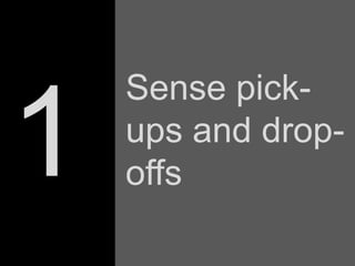 Sense pick-ups and drop-offs1