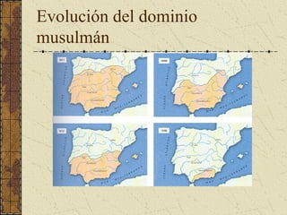 Evolución del dominio
musulmán
 