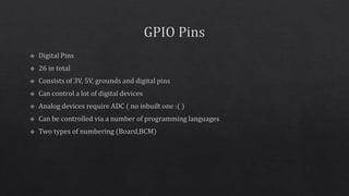 Embedded programming on r pi and arduino
