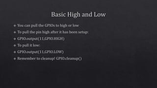 Embedded programming on r pi and arduino