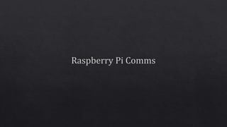 Embedded programming on r pi and arduino