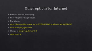 Embedded programming on r pi and arduino