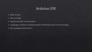 Embedded programming on r pi and arduino