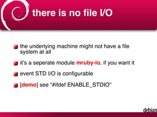 Embedding mruby into c and an actual example