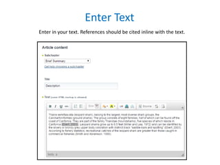 Enter Text
Enter in your text. References should be cited inline with the text.
 