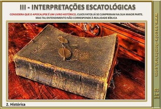 Escatologia, o estudo das últimas coisas 