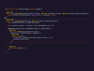Event based programming in Android