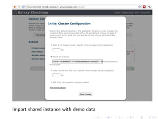 Import shared instance with demo data
 