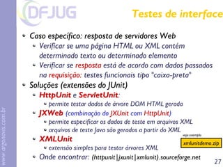 Implementando Implementando eXtreme treme Programming rogramming em em Java Java