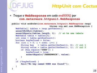 Implementando Implementando eXtreme treme Programming rogramming em em Java Java