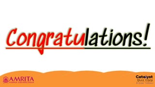 Congratulations!
 