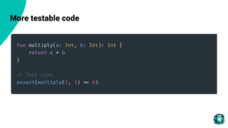 More testable code
 