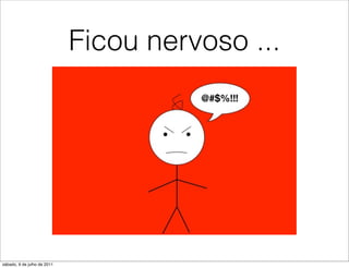 Ficou nervoso ...




sábado, 9 de julho de 2011
 