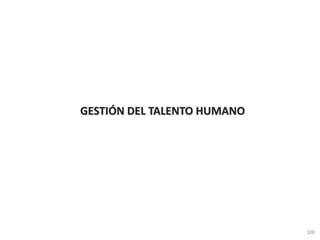 GESTIÓN DEL TALENTO HUMANO
100
 
