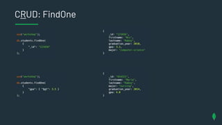 CRUD: FindOne
 