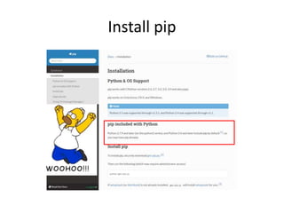 Install pip
 