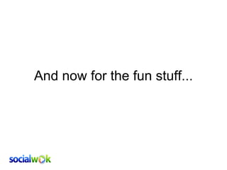 And now for the fun stuff...   
