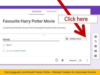 Visit jingagustin.com|Growth Hacks Online –Website Creation for Automated Income
Click here
 