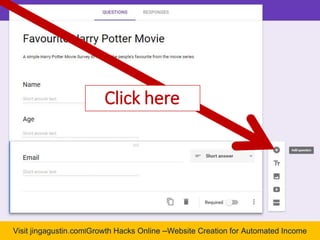 Visit jingagustin.com|Growth Hacks Online –Website Creation for Automated Income
Click here
 