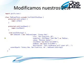 Modificamos nuestros Test 