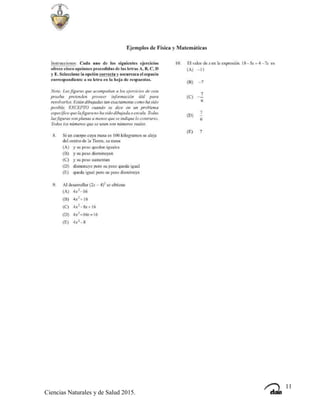 11
Ciencias Naturales y de Salud 2015.
 