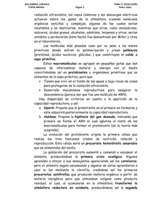 7(25Ì$6 62%5( (/ 25,*(1 '( /$ 9,'$
$ OR ODUJR GH OD KLVWRULD GH OD KXPDQLGDG HO KRPEUH VH KD SODQWHDGR HO
RULJHQ GH OD YLGD HQ JHQHUDO  GHO KRPEUH HQ SDUWLFXODU UHVSRQGLHQGR GH
GLIHUHQWH IRUPD VHJ~Q HO PRPHQWR KLVWyULFR HQ HO TXH VH SURGXMHUD OD
UHVSXHVWD  DVt
 