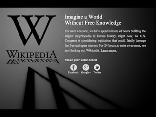 • Wikipedia Blackout
 