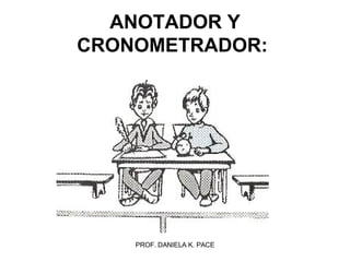 ANOTADOR Y CRONOMETRADOR:   