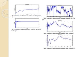 Harmonic estimation by lms algorithm